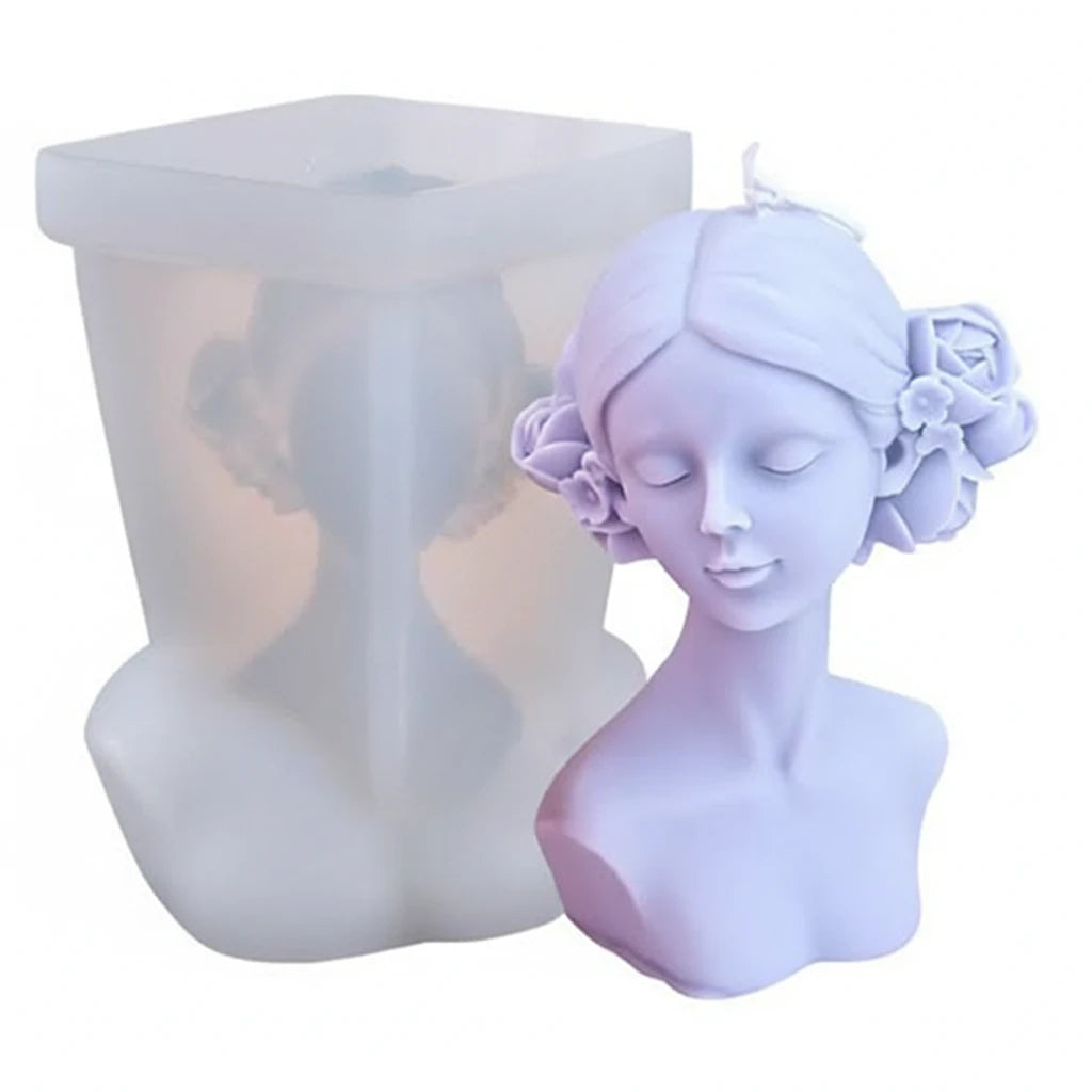Girl Model Candle Mold