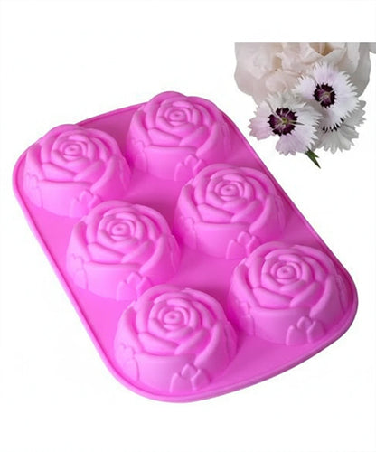 Rose 6 cavity Mold