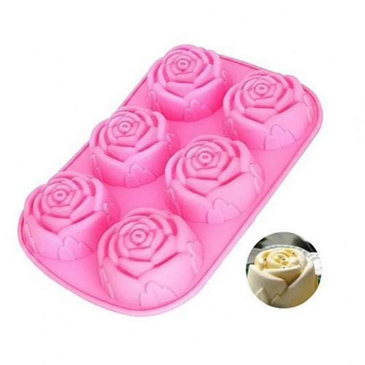 Rose 6 cavity Mold