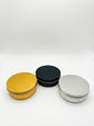 Gold, Silver, Black Tin jar